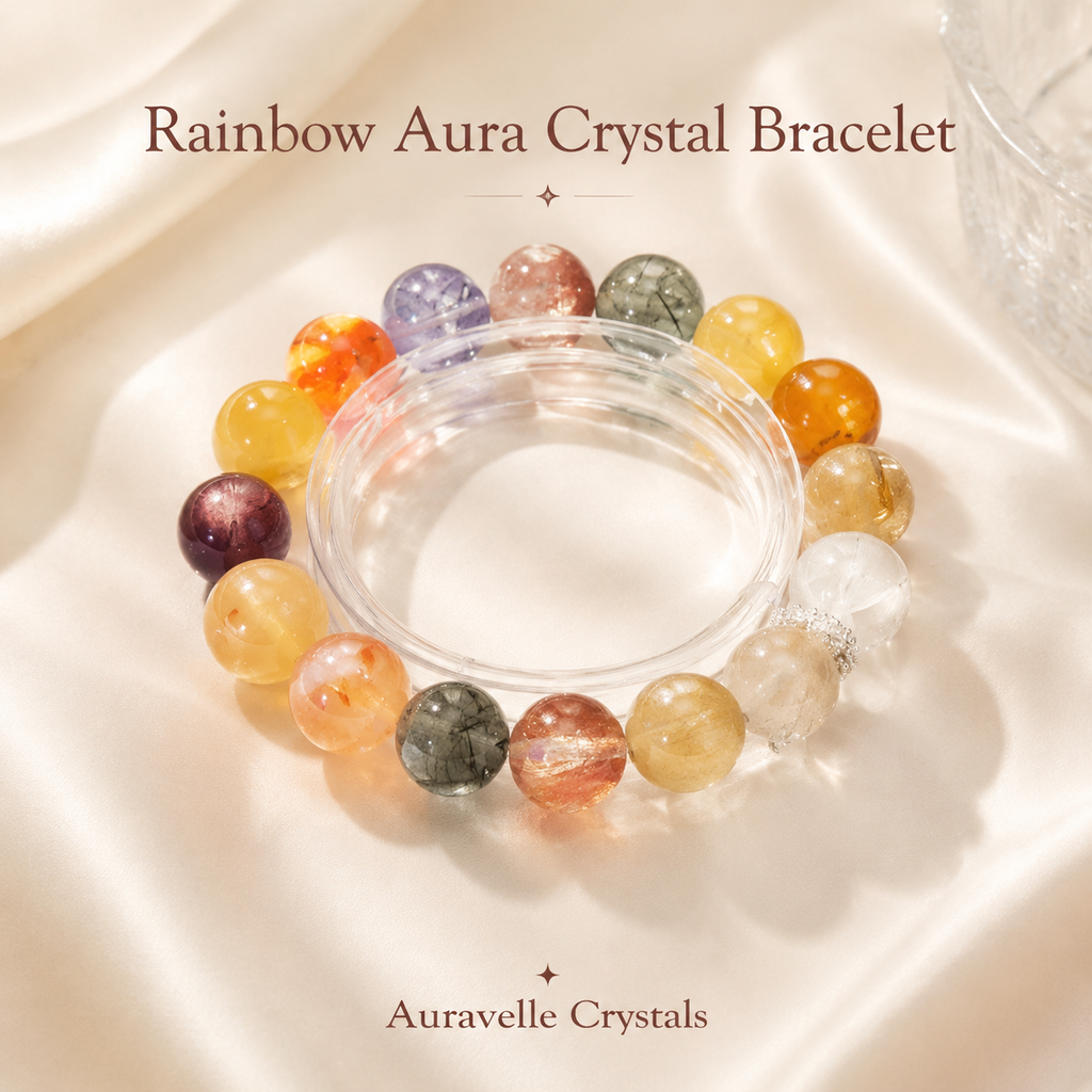 Rainbow Aura Crystal Bracelet