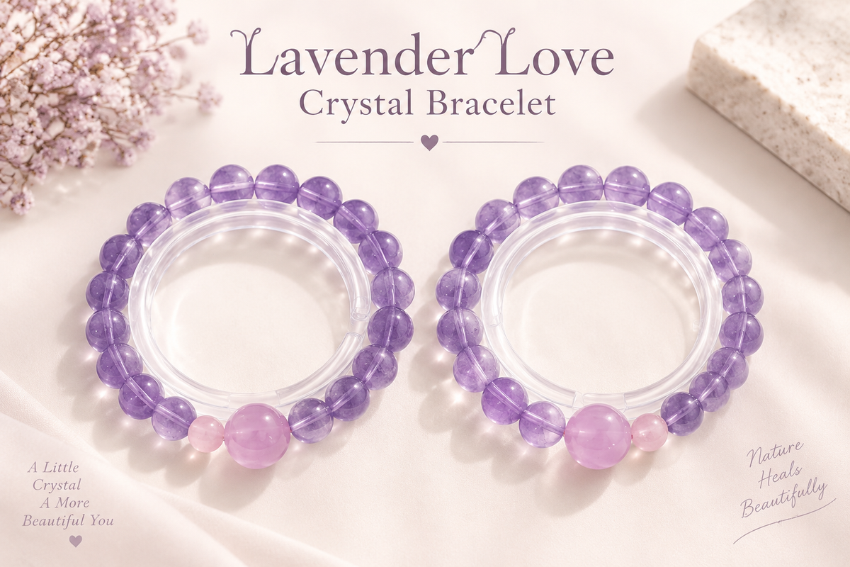 Lavender Love Crystal Bracelet