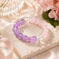 Lavender Rose Harmony Crystal Bracelet