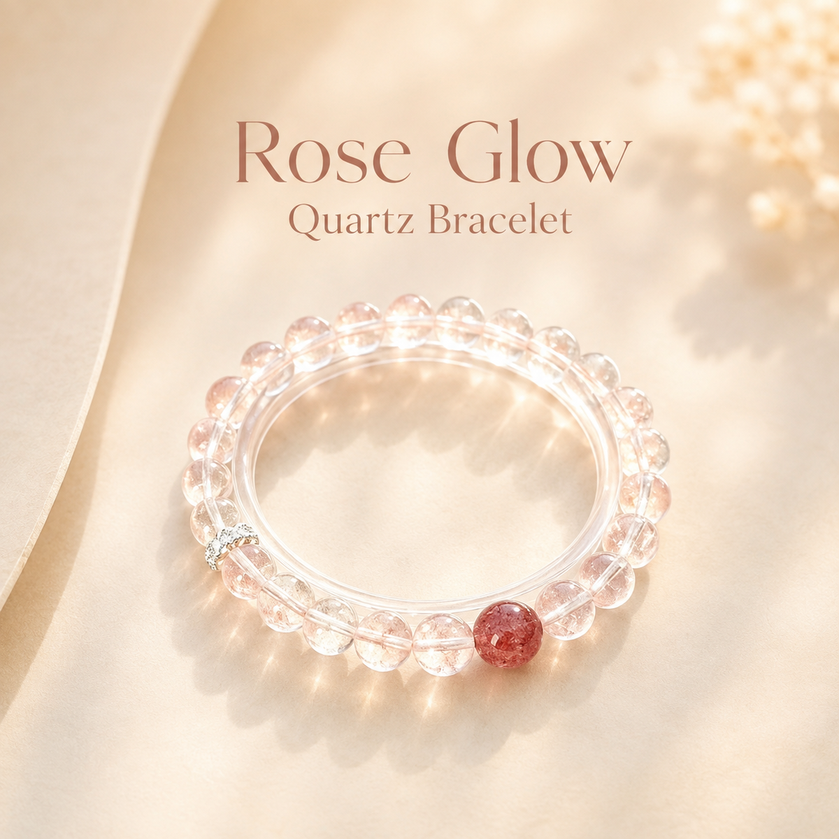 Rose Glow Quartz Bracelet
