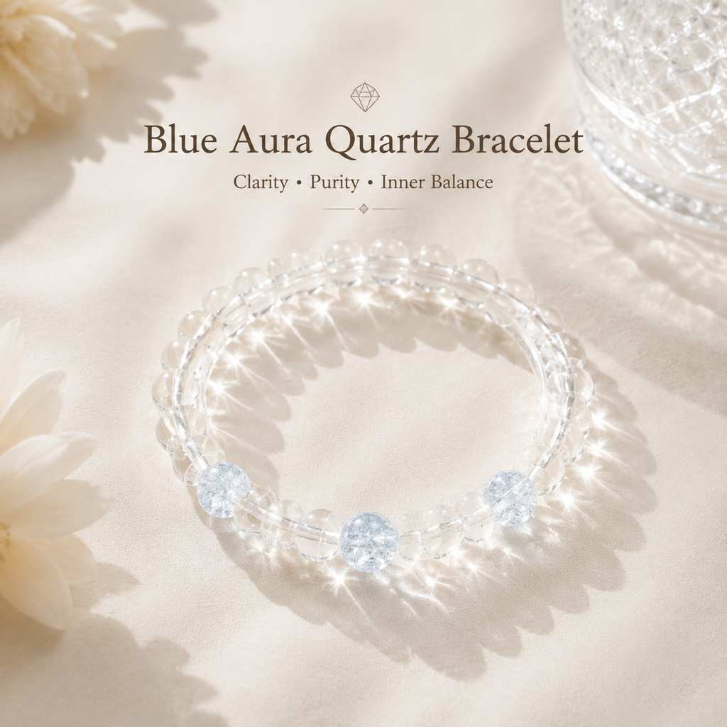 Blue Aura Quartz Bracelet