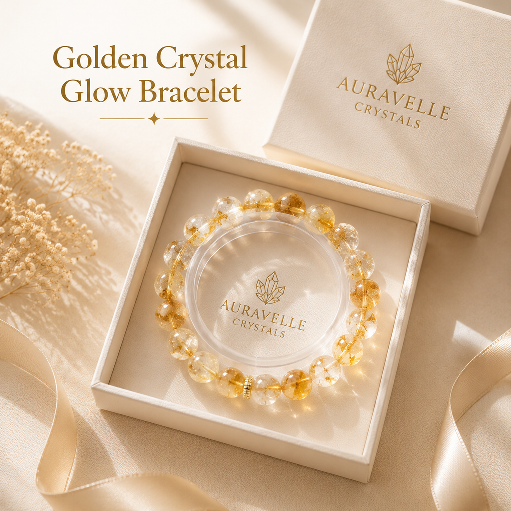 Golden Crystal Glow Bracelet