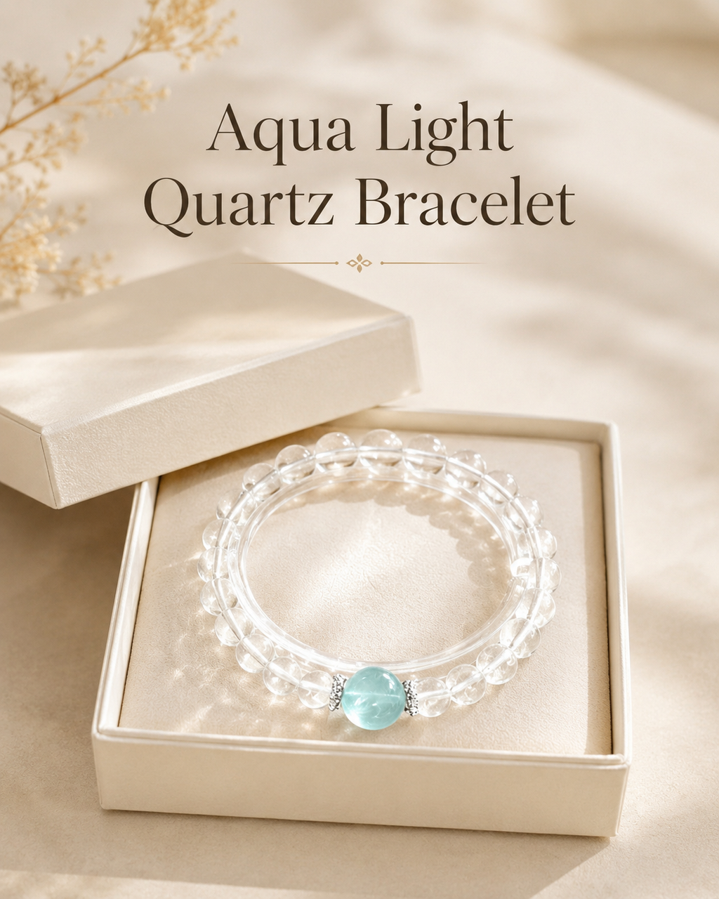 Aqua Light Quartz Bracelet