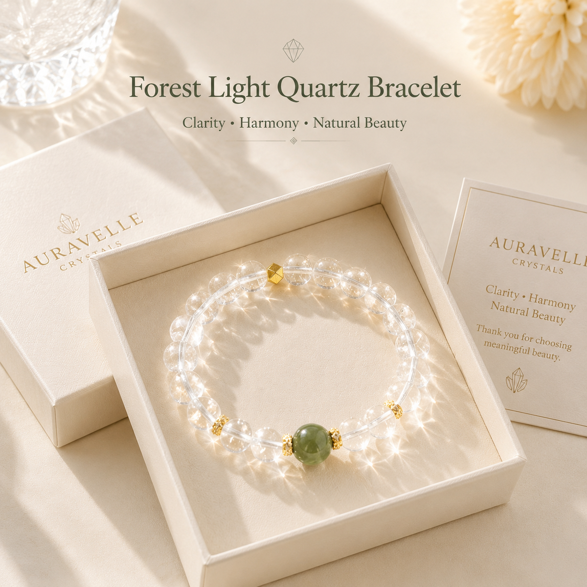 Forest Light Quartz Bracelet