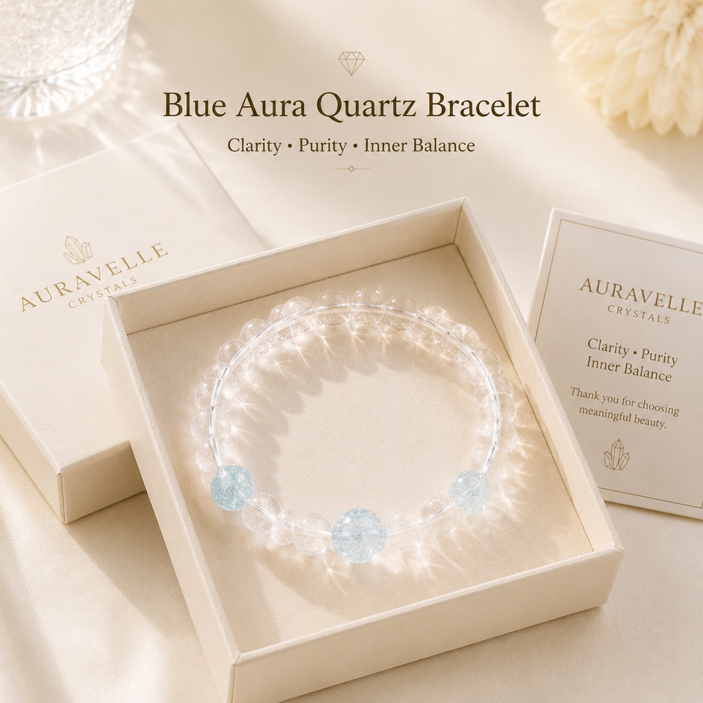 Blue Aura Quartz Bracelet