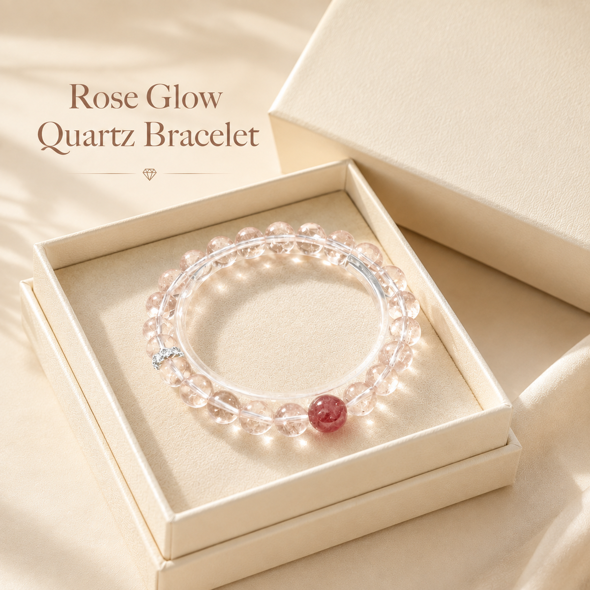 Rose Glow Quartz Bracelet