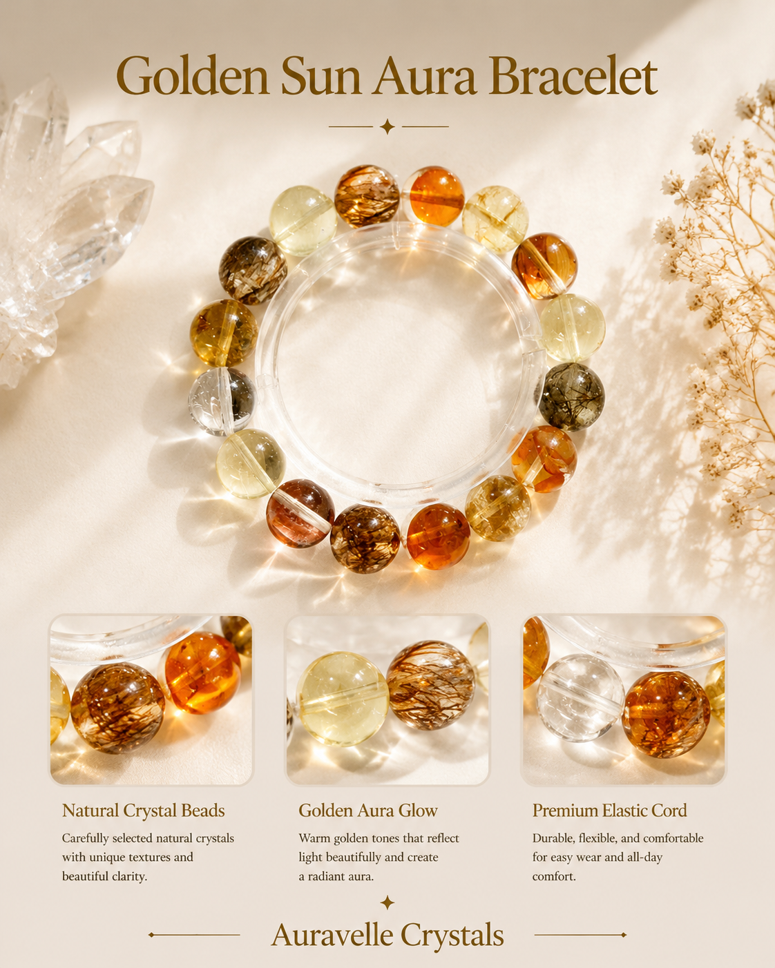 Golden Sun Aura Bracelet