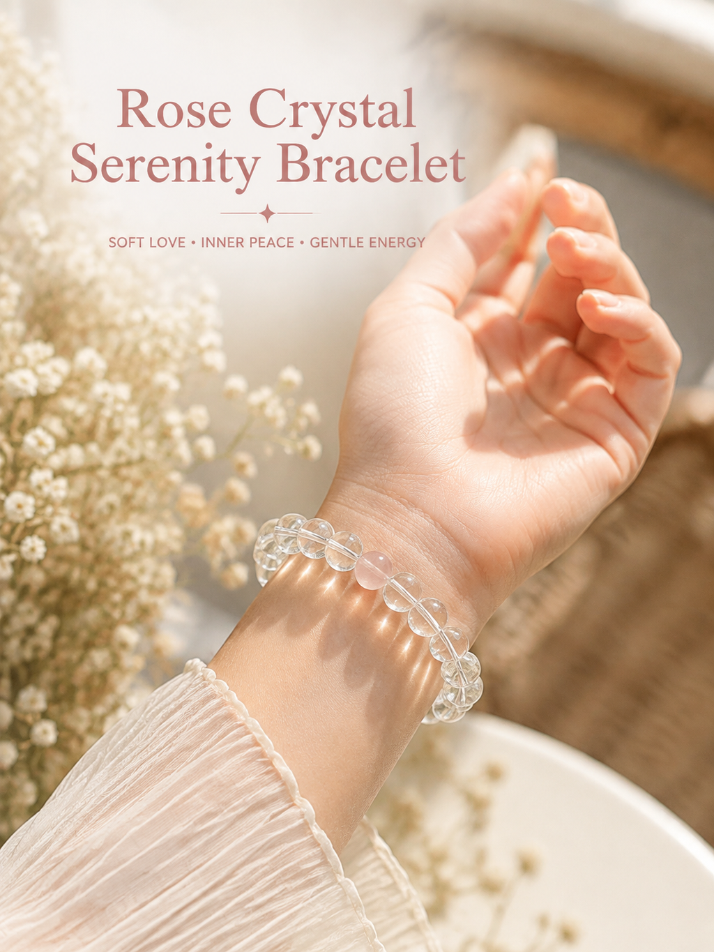 Rose Crystal Serenity Bracelet
