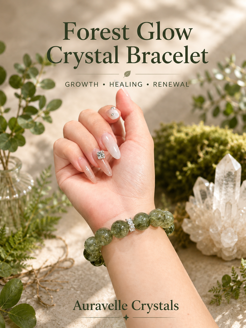 Forest Glow Crystal Bracelet