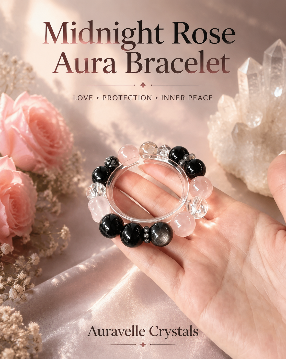 Midnight Rose Aura Bracelet
