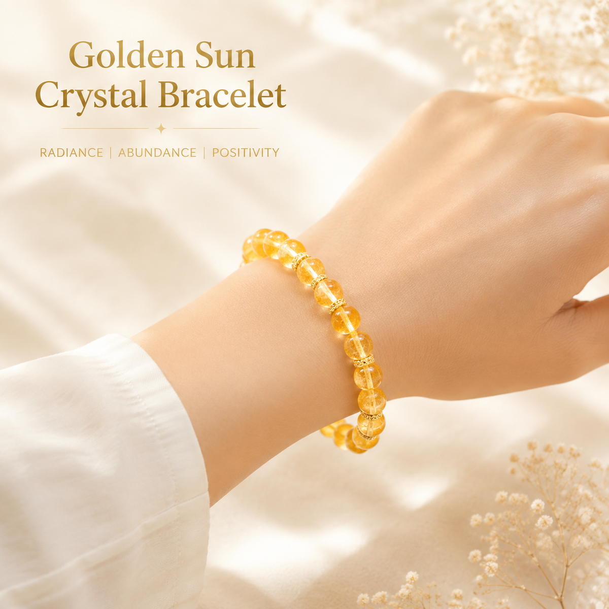 Golden Sun Crystal Bracelet