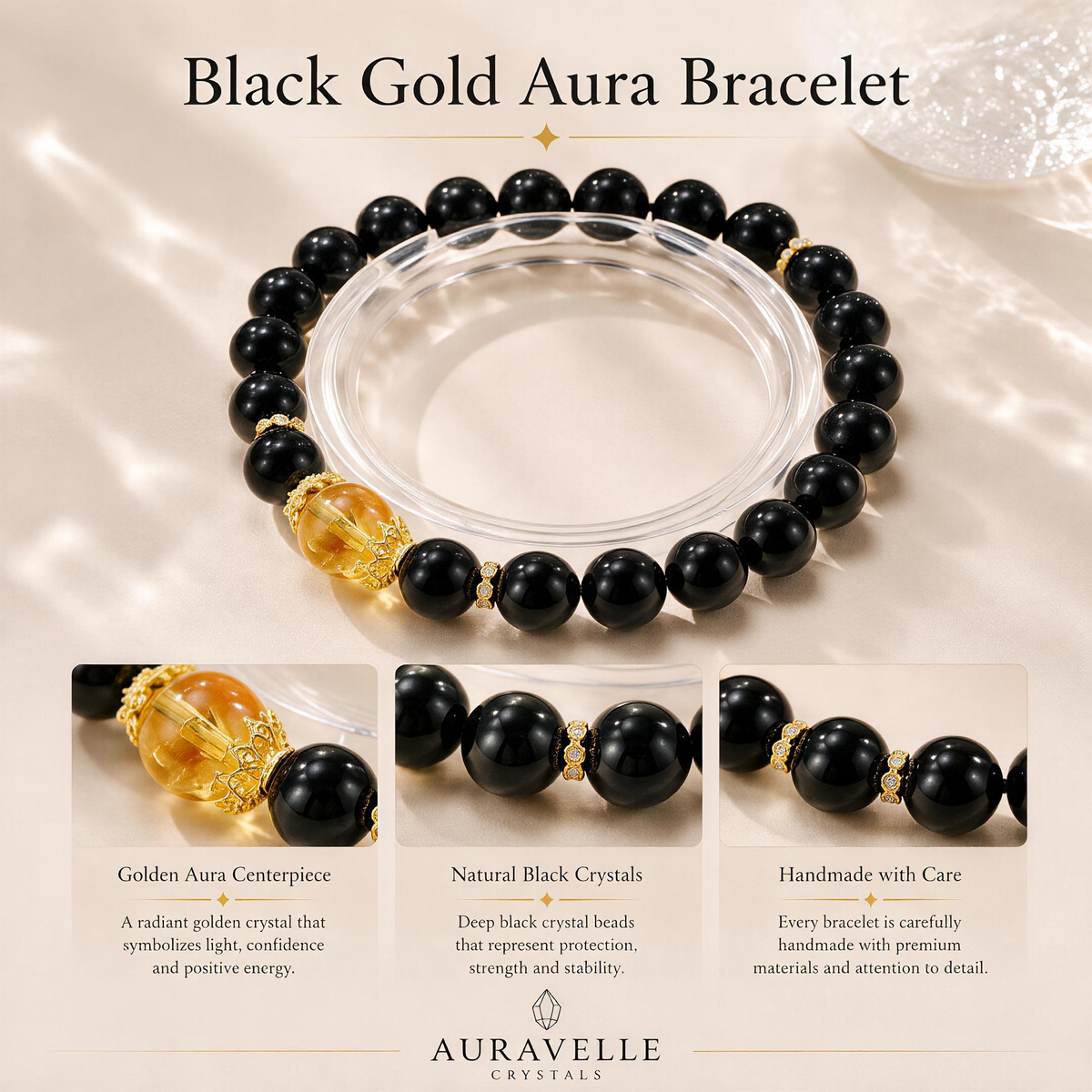 Black Gold Aura Bracelet
