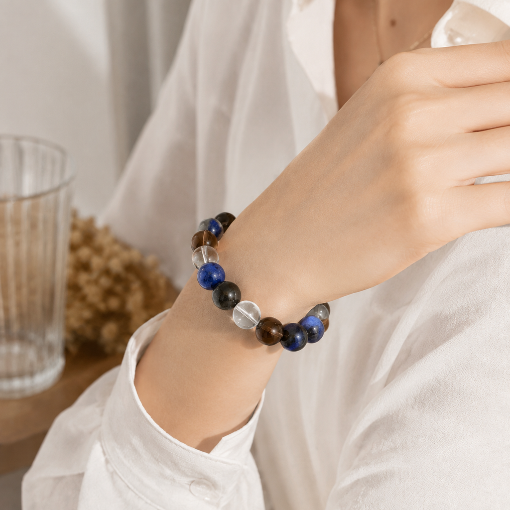 Midnight Ocean Harmony Crystal Bracelet