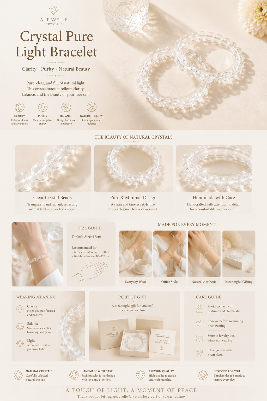 Crystal Pure Light Bracelet