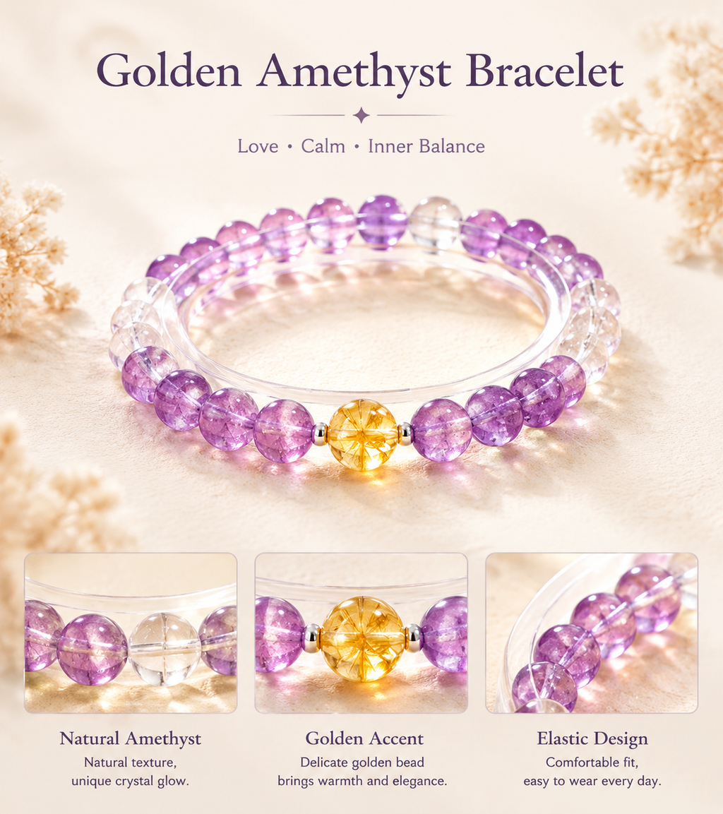 Golden Amethyst Bracelet