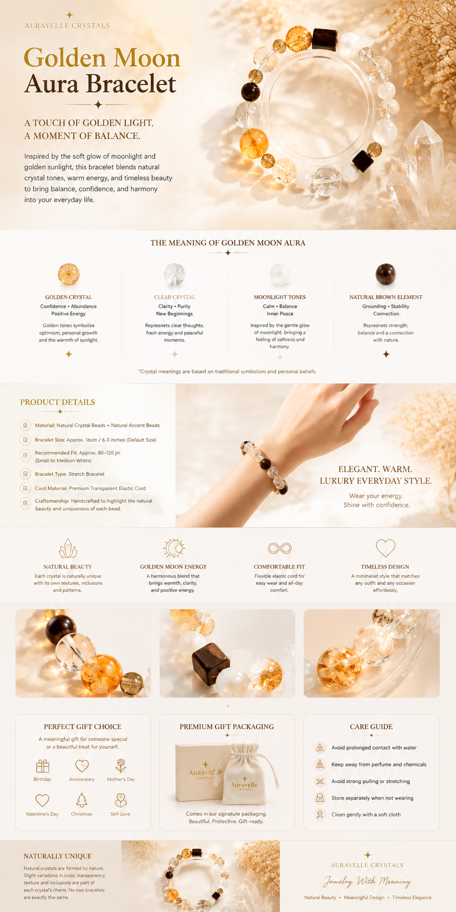Golden Moon Aura Bracelet