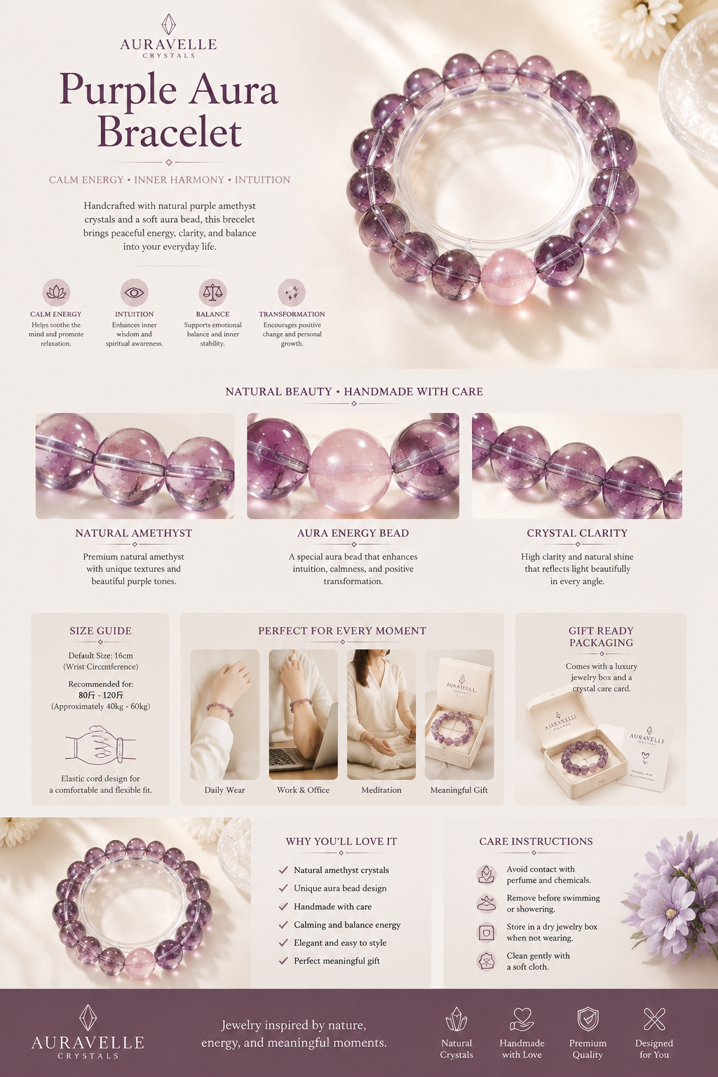 Purple Aura Bracelet