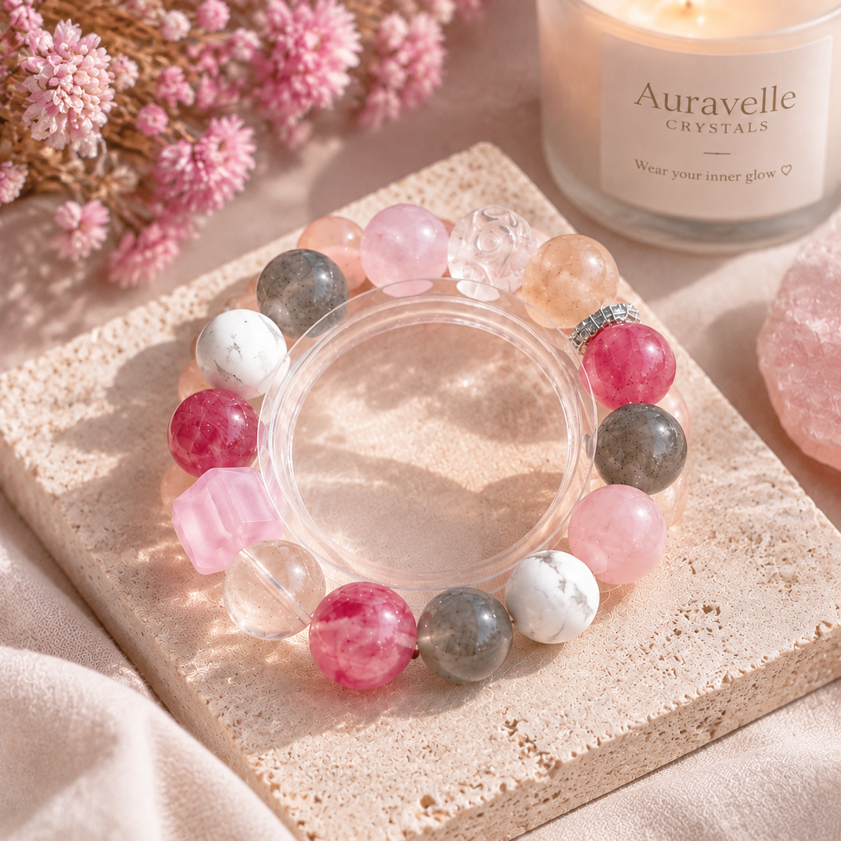 Blush Harmony Crystal Bracelet